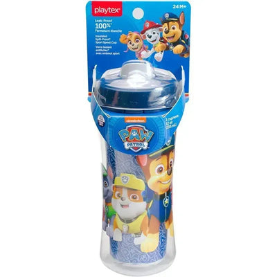 Playtex - Baby Sipsters Stage 4 PAW Patrol Spout Cups, Spill-Proof, Leak-Proof, Break-Proof, Blue, 12 Oz, 1 Count Image 1