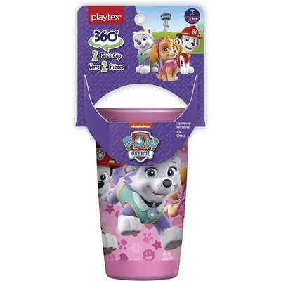 Playtex - Sipsters Stage 2, 360 Degree Paw Patrol Spill-Proof, Leak-Proof, Break-Proof for Girls, Pack of 2 Image 1