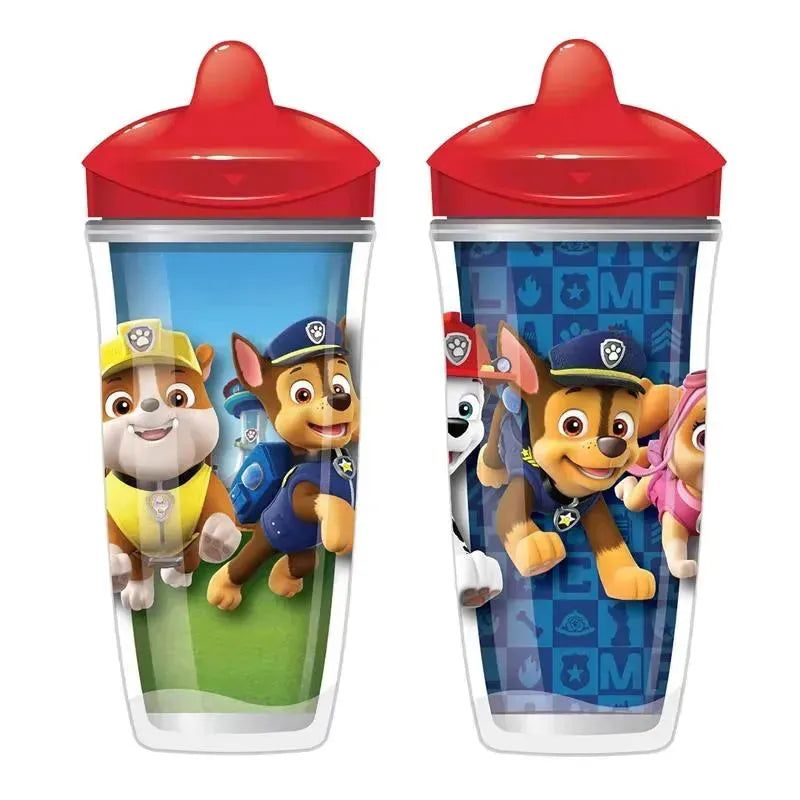 Playtex - Sipsters Stage 3 Paw Patrol Spill-Proof, Leak-Proof, Break-Proof Spout Cup for Boys, 9 Ounce, Pack of 2, Red Image 3