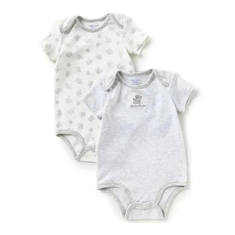 Polo Ralph Lauren Baby - 2Pk Cotton Bodysuit Set, Heather Image 1