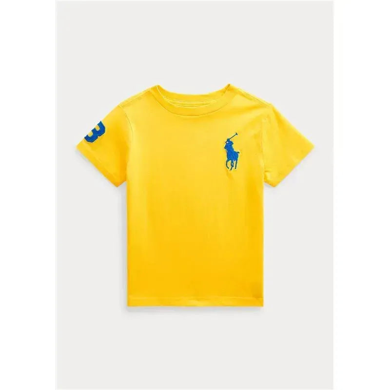 Polo Ralph Lauren - Baby Boy Big Pony Cotton Jersey Tee, Yellow Image 1