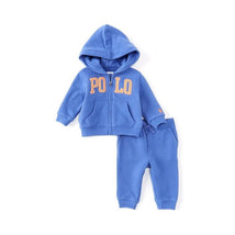 Polo Ralph Lauren - Baby Boy Logo Fleece Hoodie & Pant Set, Blue Image 1