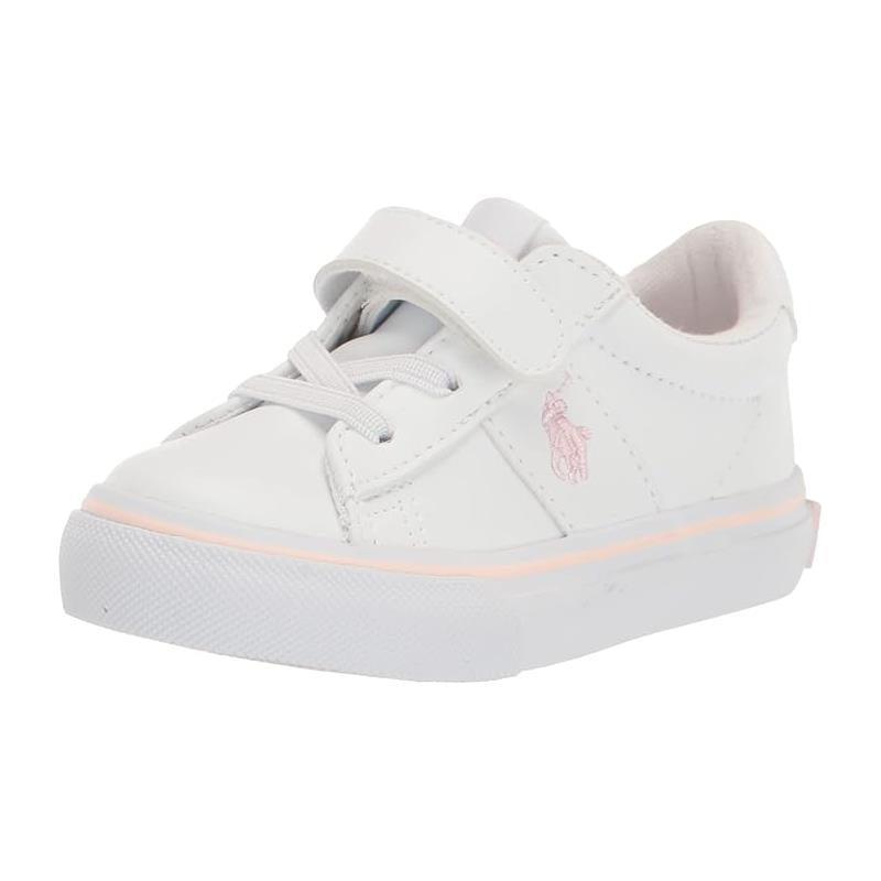 Polo Ralph Lauren Baby - Girl Shoes White Tumbled With Light Pink Image 1