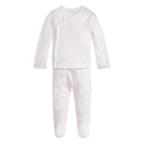 Polo Ralph Lauren Baby - Long-Sleeve Organic Cotton Interlock Knit Pant Set, Delicate Pink/White Image 1