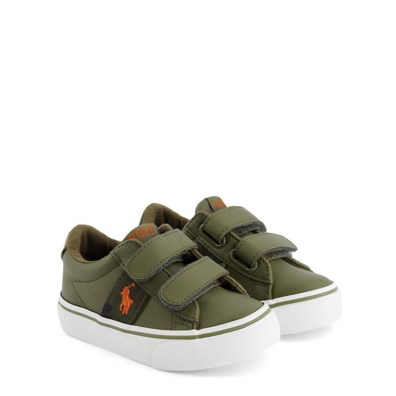Polo Ralph Lauren Baby - Sayer EZ Branded Sneakers Olive Tumbled, Camouflage Image 1