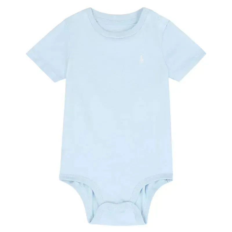 Polo Ralph Lauren Baby - Short Sleeve Jersey Knit T-Shirt Bodysuit, Beryl Blue Image 1