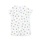 Polo Ralph Lauren Baby - Short-Sleeve Polo Bear Shortall, White/Blue Image 1