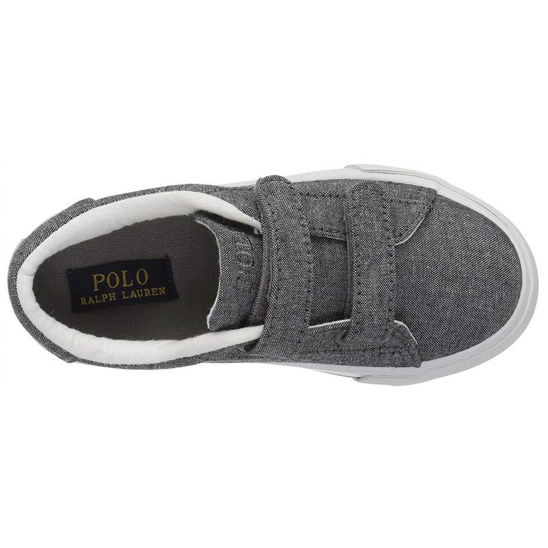 Polo Ralph Lauren Kids' Easton Ii Ez Sneaker Grey Image 4