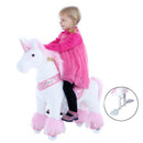 Ponycycle Pink Unicorn 3-5 Years Old, Kids Unicorn Ride on Toy, Ride on Unicorn Toy Plush, Pink Pony Image 4