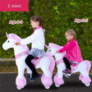 Ponycycle Pink Unicorn 3-5 Years Old, Kids Unicorn Ride on Toy, Ride on Unicorn Toy Plush, Pink Pony Image 9