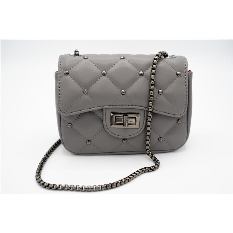 Popatu Grey Quilted Handbag Image 2