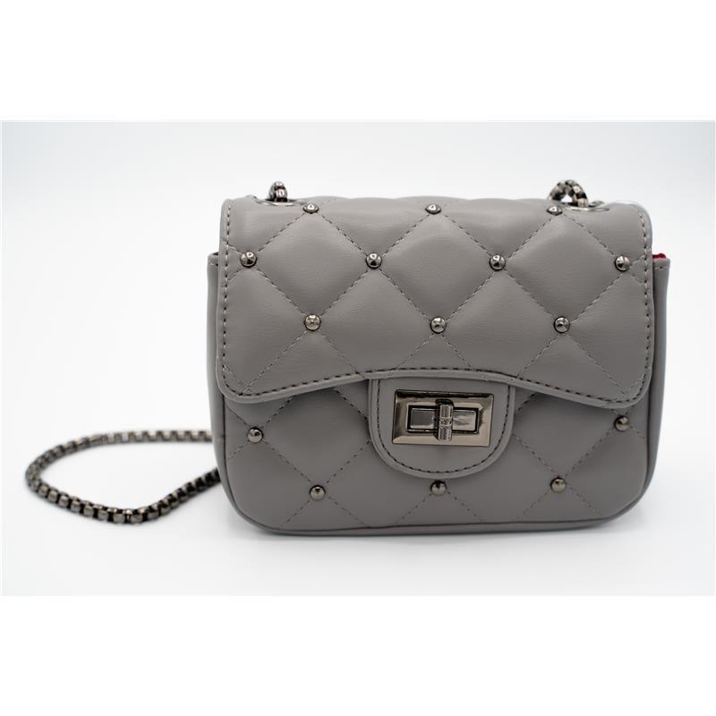Popatu Grey Quilted Handbag Image 3