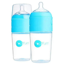 Popyum - 2Pk Anti-Colic Formula Making Baby Bottle 9Oz, Sky Blue Image 1