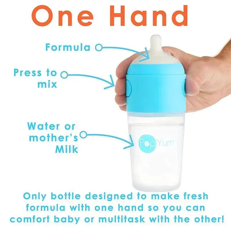 Popyum - 2Pk Anti-Colic Formula Making Baby Bottle 9Oz, Sky Blue Image 6