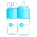 Popyum - 2Pk Anti-Colic Formula Making Baby Bottle 9Oz, Sky Blue Image 1