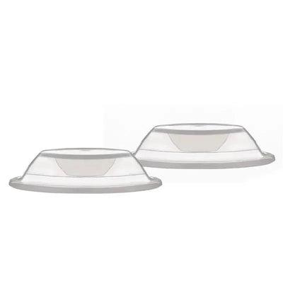 Replacement agitators in a two-pack, featuring transparent plastic designs with a smooth surface and rounded edges.