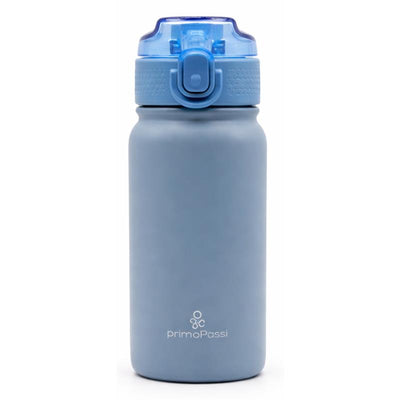Primo Passi 12 oz Kids Insulated Straw Water Bottle, Blue Image 1
