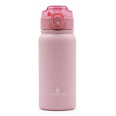 Primo Passi 12 oz Kids Insulated Straw Water Bottle, Pink Image 1
