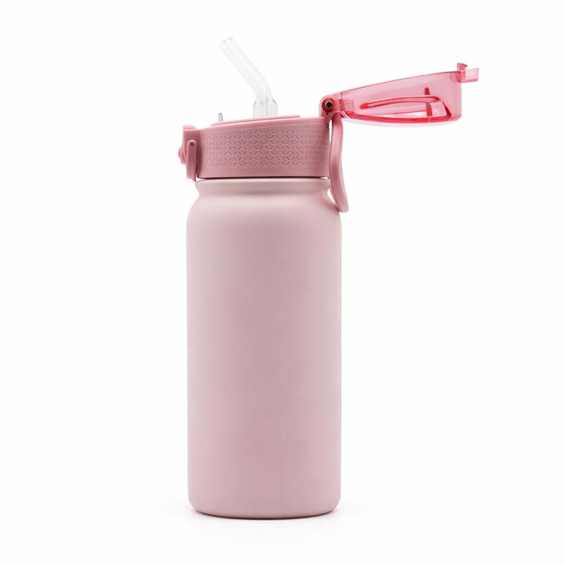 Primo Passi 12 oz Kids Insulated Straw Water Bottle, Pink Image 4