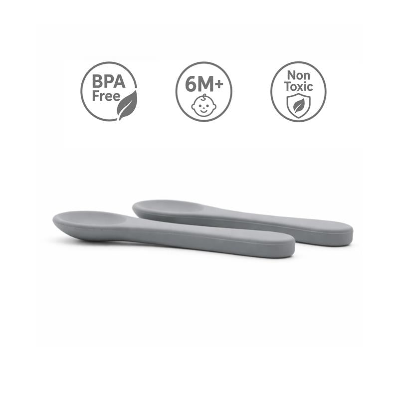 Primo Passi 2Pk Silicone Spoon, Rose Pink Image 2