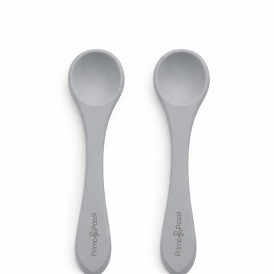 Primo Passi 2Pk Silicone Spoon, Senior Gray Image 1