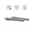 Primo Passi 2Pk Silicone Spoon, Senior Gray Image 2