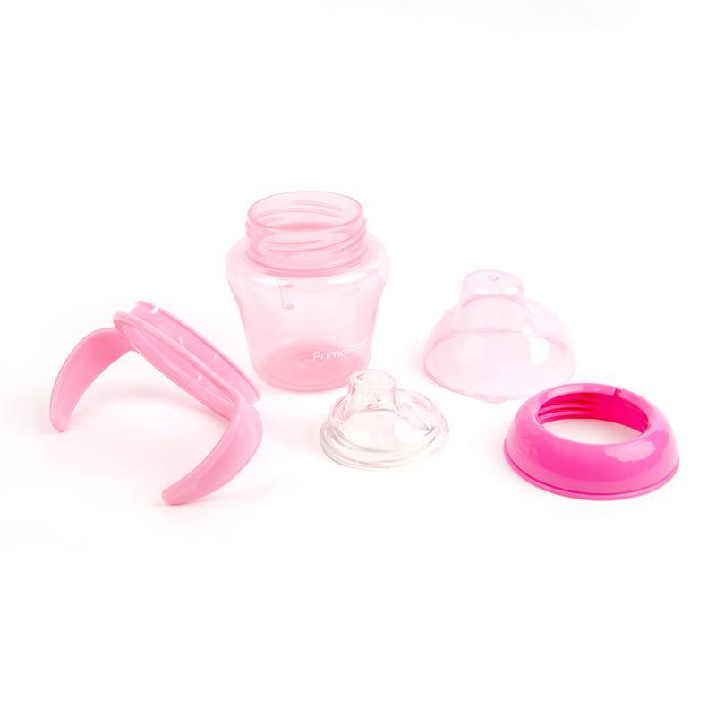 Primo Passi - 2Pk Pink Sippy Cups 4M, 5 Oz Image 4