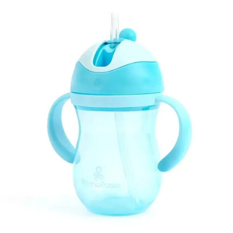 Primo Passi - 9 Oz Blue Straw Cup Image 1