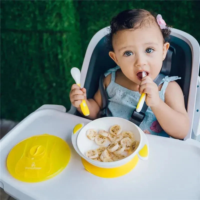 Primo Passi Baby Suction Bowl with Utensils, Yellow Image 5