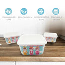 Primo Passi - 3Pk Bamboo Fiber Kids Food Containers Set, Metoo Image 3