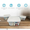 Primo Passi - 3Pk Bamboo Winter Friends Fiber Kids Food Containers, Penguin/Polar Image 3