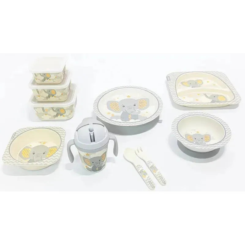 Primo Passi - Bamboo Fiber Kids Spoon & Fork, Little Elephant Image 2