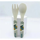 Primo Passi - Bamboo Fiber Kids Spoon & Fork, Little Elephant Image 3