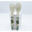 Primo Passi - Bamboo Fiber Kids Spoon & Fork, Little Elephant Image 3