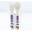 Primo Passi - Bamboo Fiber Kids Spoon & Fork, Winter Friends Image 3