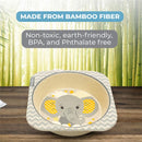 Primo Passi - Bamboo Fiber Kids Square Bowl, Little Elephant Image 2