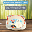 Primo Passi - Bamboo Fiber Kids Square Bowl, Winter Friends Image 3