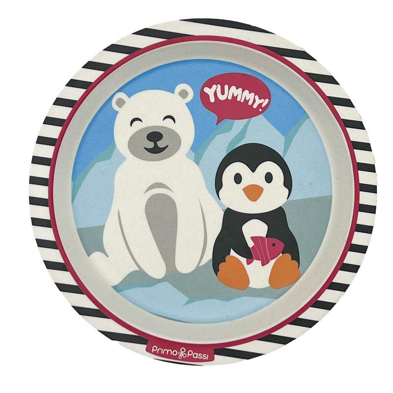 Primo Passi - Bamboo Fiber Kids Suction Winter Friends Plate Image 1