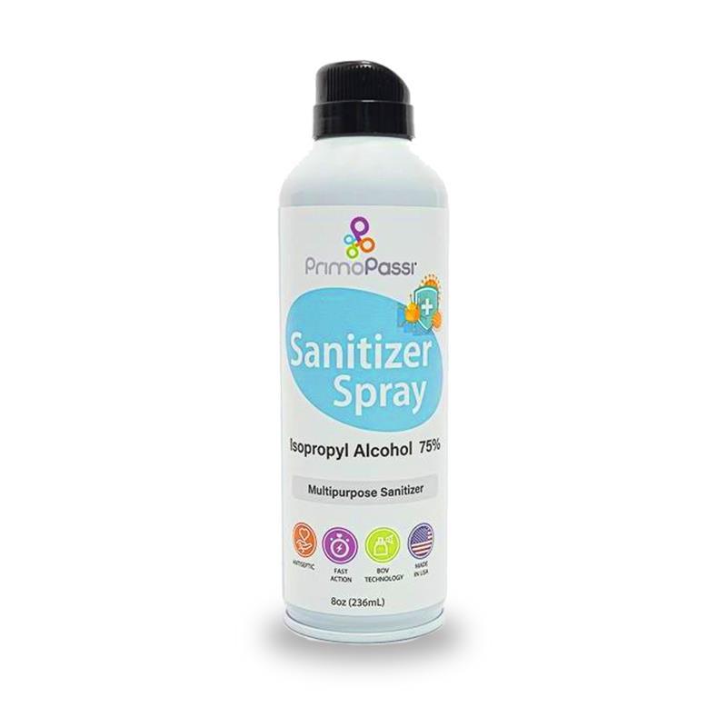 Primo Passi - Hand Sanitizer Spray 8 oz - Isopropyl Alcohol 75% | Multipurpose Sanitizer Image 1