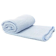 Primo Passi Hooded Muslin Towel, Light Blue | Baby Hooded Towels | Kids Hooded Towels Image 2