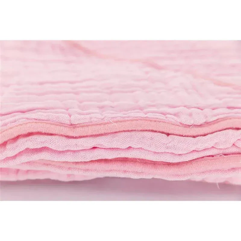 Primo Passi Hooded Muslin Towel, Light Pink | Baby Hooded Towels | Kids Hooded Towels Image 5