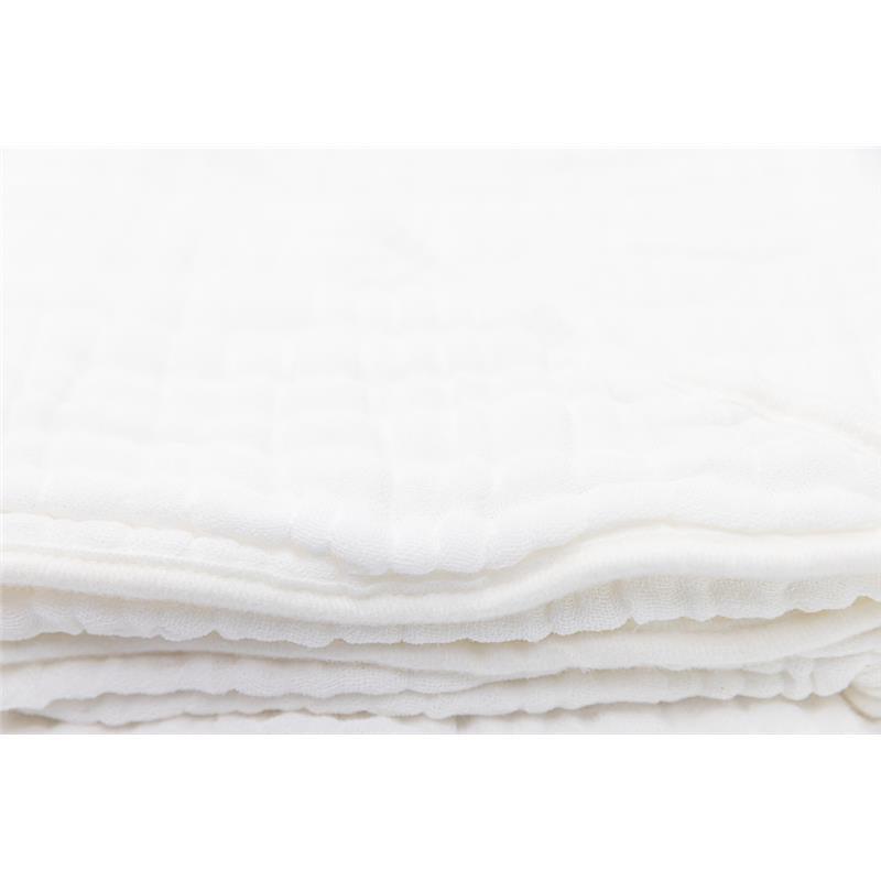 Primo Passi Hooded Muslin Towel, White | Baby Hooded Towels | Kids Hooded Towels Image 3