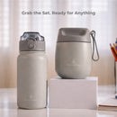 Primo Passi - Insulated Bottle + Insulated Food Jar - Senior Grey Image 5