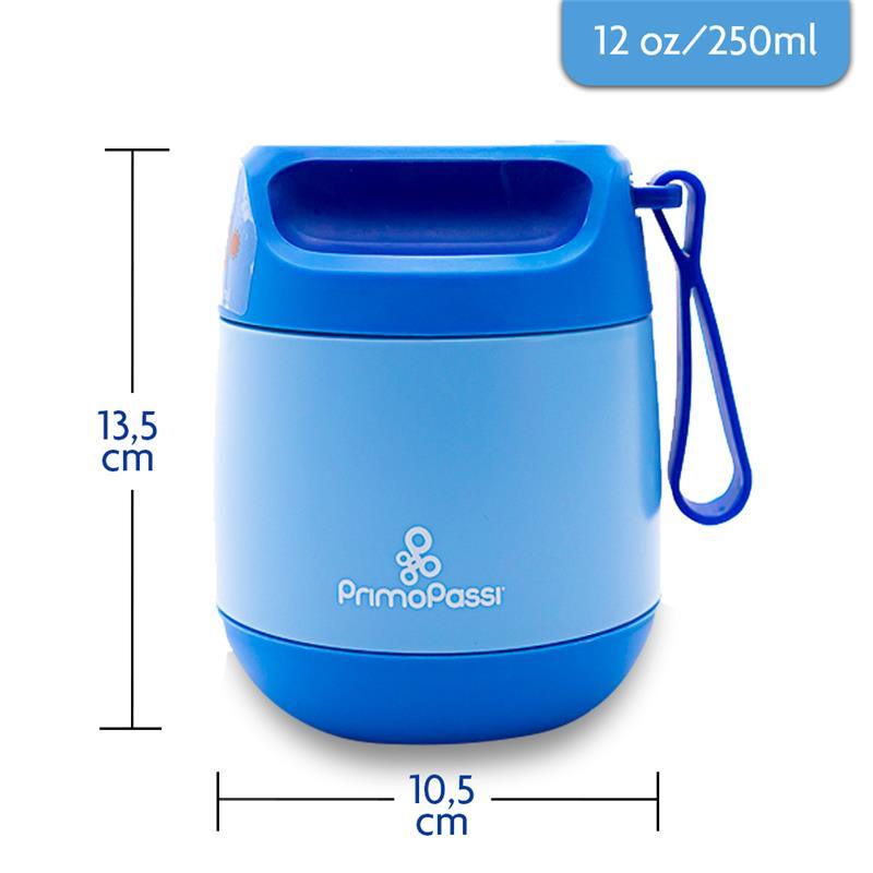 Primo Passi - Baby Insulated Food Jar, 12 oz/350ml, Blue Image 2
