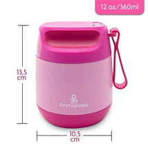 Primo Passi - Insulated Food Jar, 12 oz/350ml, Pink | Baby Insulated Food Container Image 2