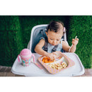 Primo Passi - Bamboo Fiber Kids Combo Divided Square Plate, Square Bowl & Fork&Spoon, Metoo Image 3