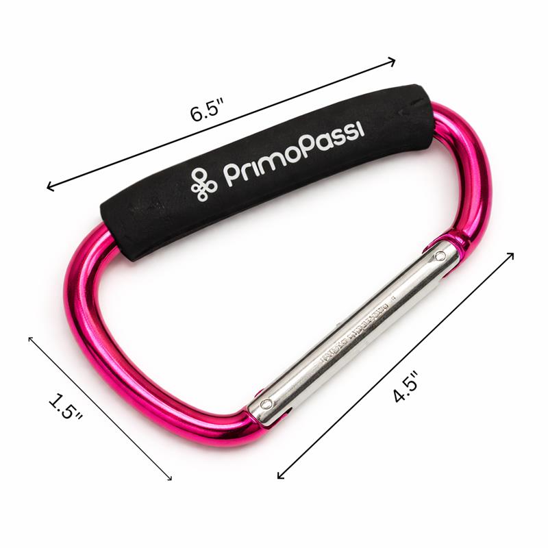 Primo Passi - 2Pk Large Stroller Hook, Pink Image 3