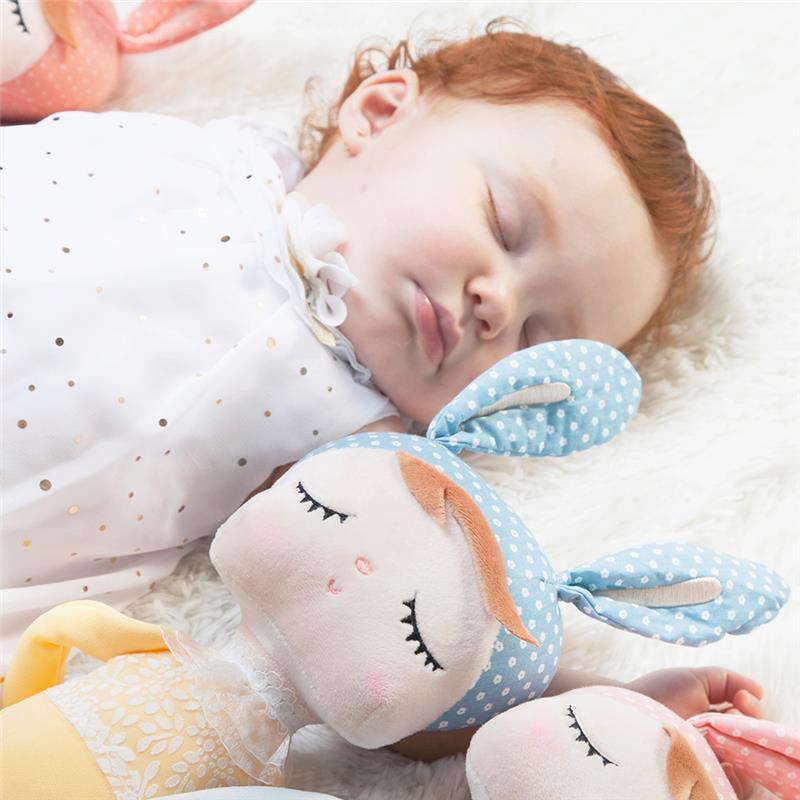 Primo Passi - 13' Metoo Angela Plush Doll Sleeping Baby Girl, Retro Image 2