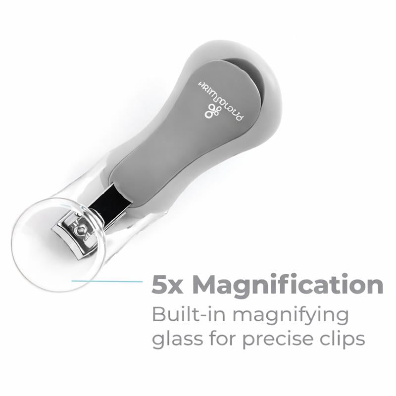 Primo Passi - Grey Baby Nail Clipper With Magnifier Image 3