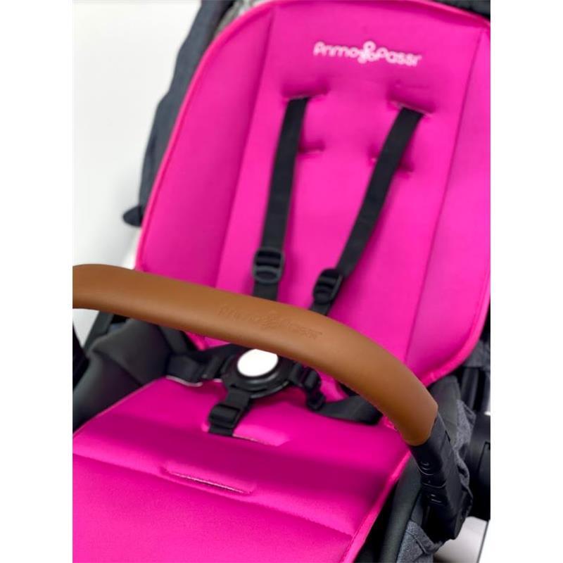 Primo Passi - Universal Stroller Liner, Stroller Protector/Car Seat Liner, Dark Pink Image 1